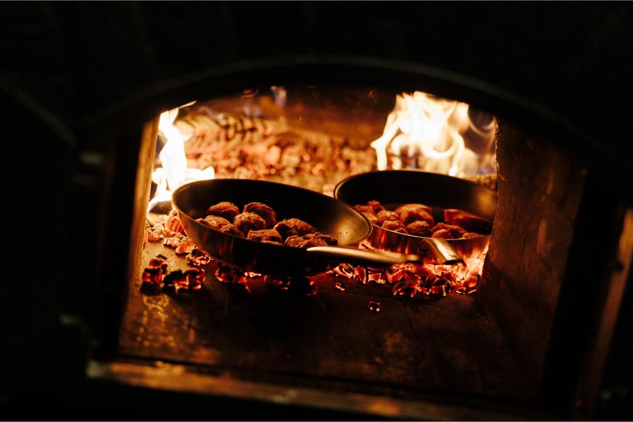 Cooking on live fire